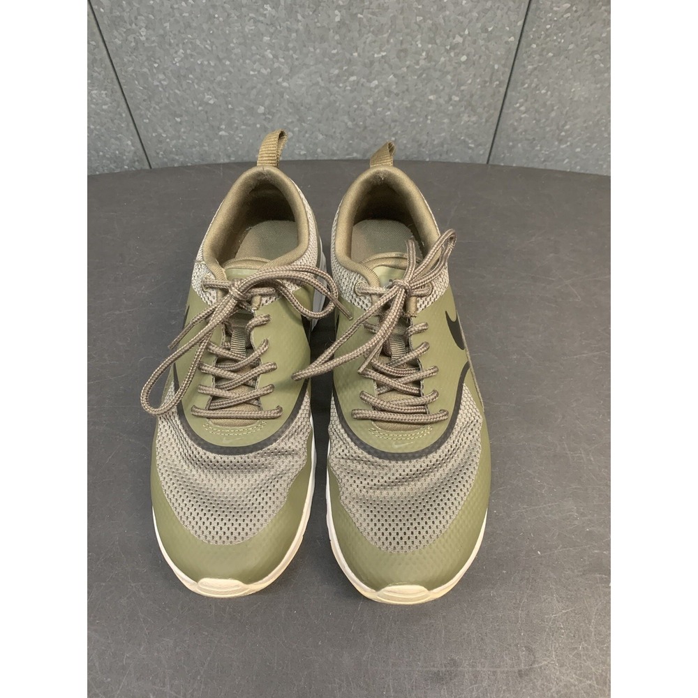 Nike Shoes Womens Air Max Thea Kahki Green Mesh Running Trainers US 6.5
